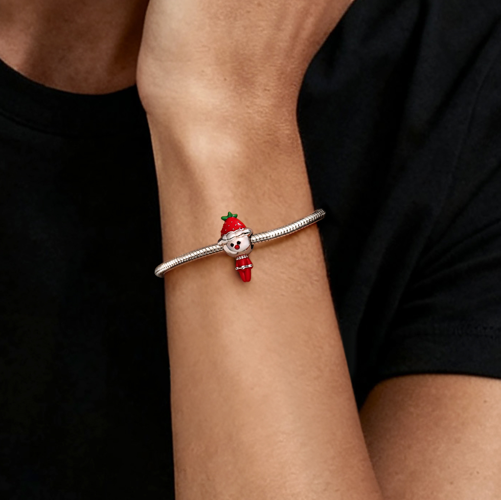 Christmas Strawberry Doll Charm image number 1