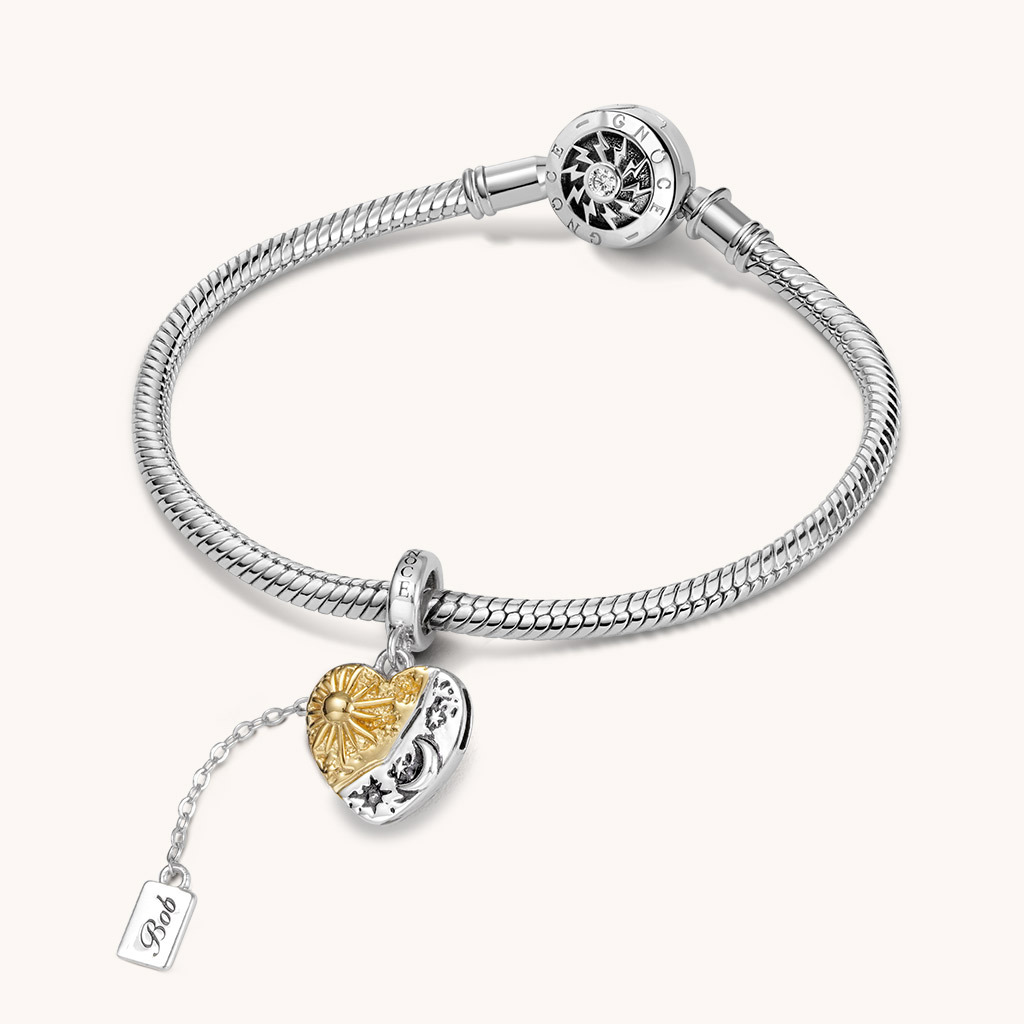 Sun & Moon Heart Pendant image number 2