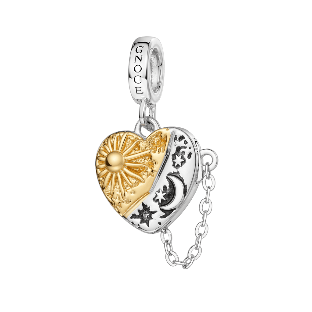Sun & Moon Heart Pendant image number 4