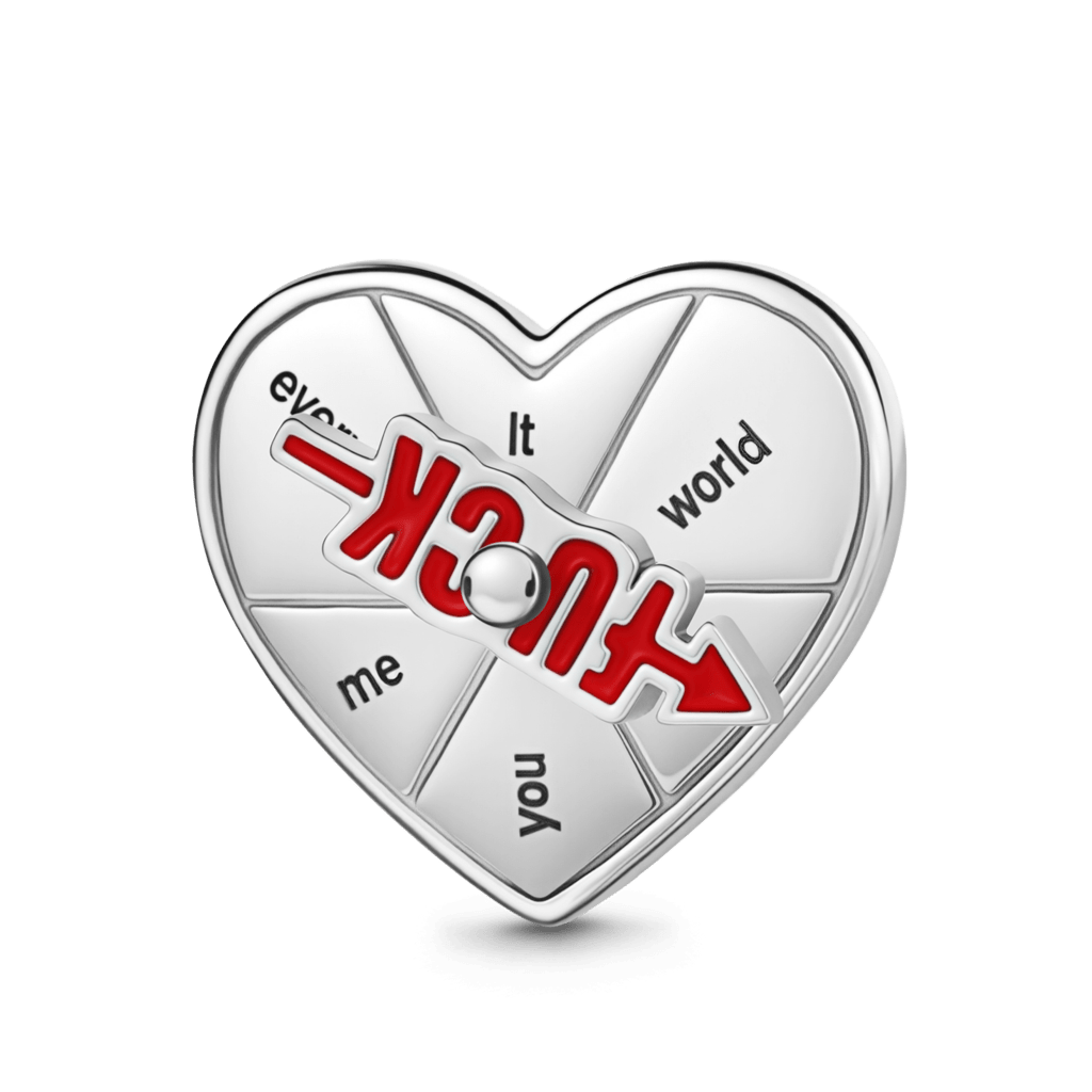 Turntable 'FUCK' Charm image number 1