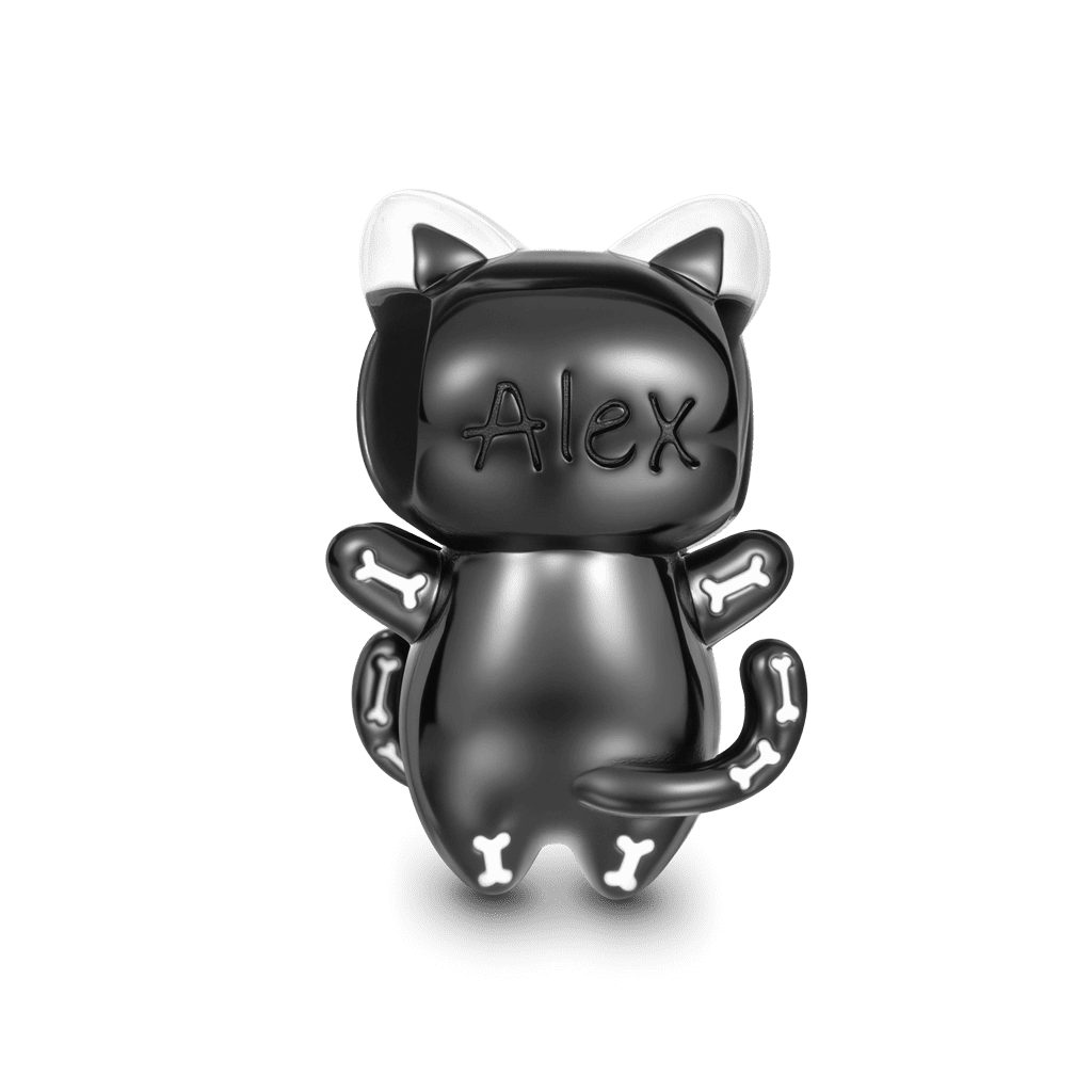 Skull Cat Charm image number 4