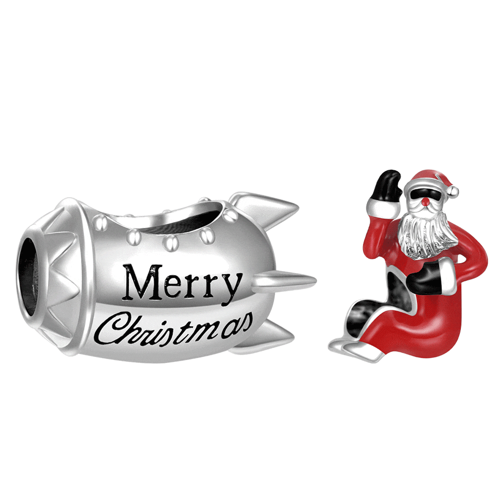 Rocket Santa Charm image number 0