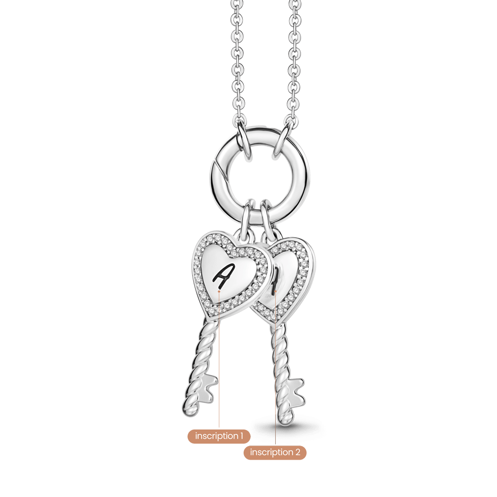 Heart Key Necklace image number 1
