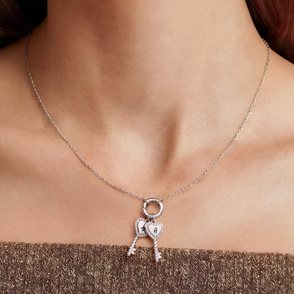 Heart Key Necklace image number 2