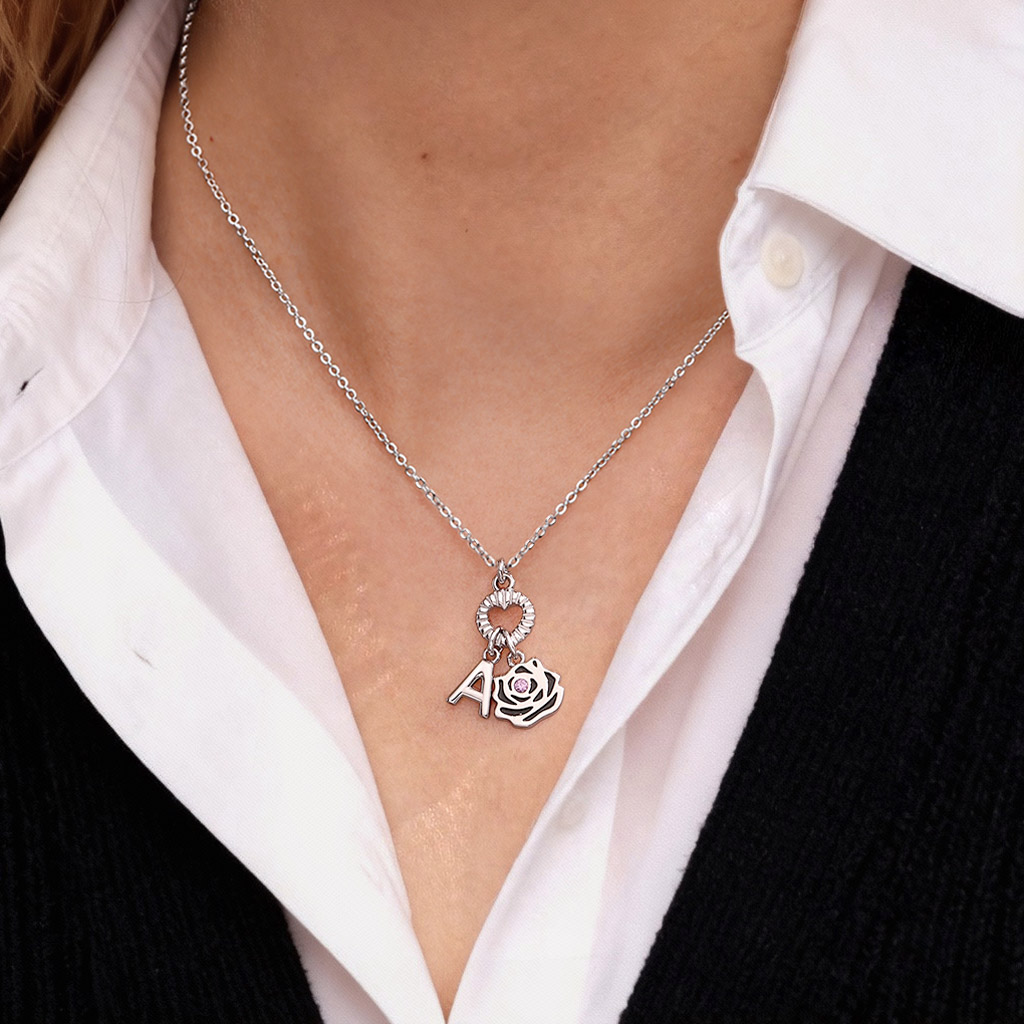 Birthday Flower Necklace image number 1