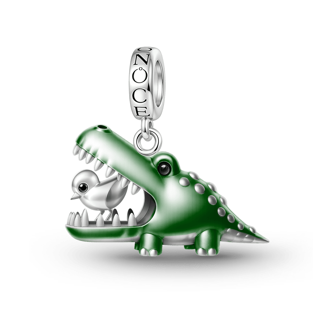 Toothpick Bird Crocodile Pendant image number 0
