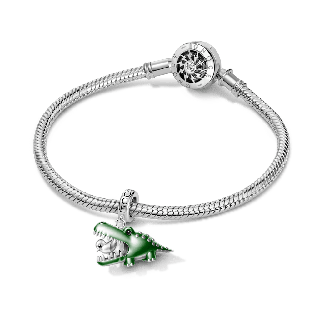 Toothpick Bird Crocodile Pendant image number 2