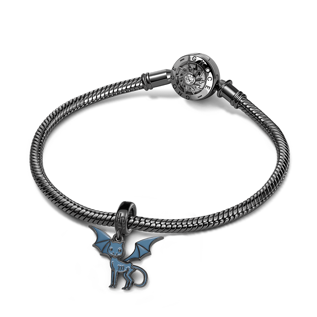 Winged Skeletal Horse Pendant image number 3