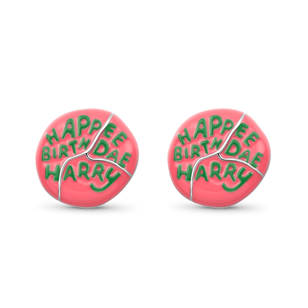 Hagrid Birthday Cake Stud Earrings image number 0
