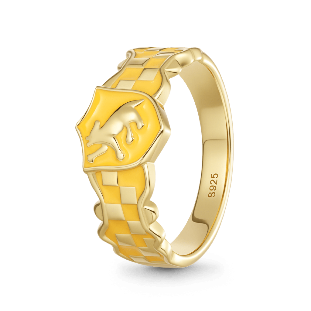 Hufflepuff Badger Band Ring image number 3