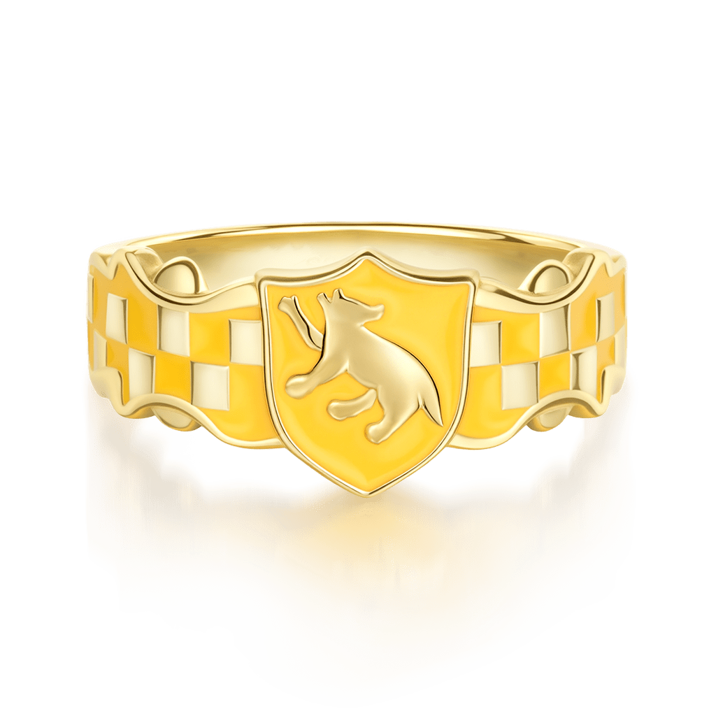 Hufflepuff Badger Band Ring image number 0