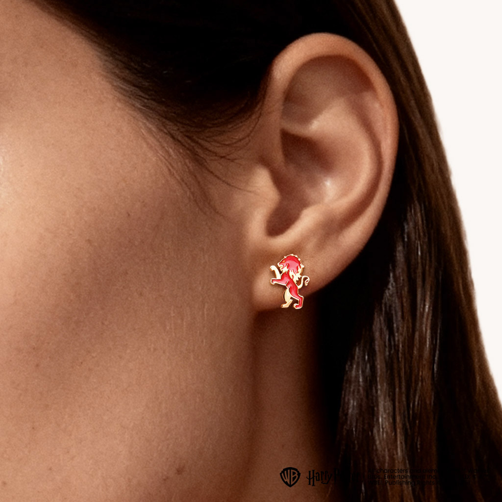 Gryffindor Lion Stud Earrings image number 1