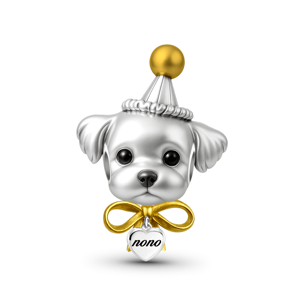 Engravable Puppy Charm image number 0