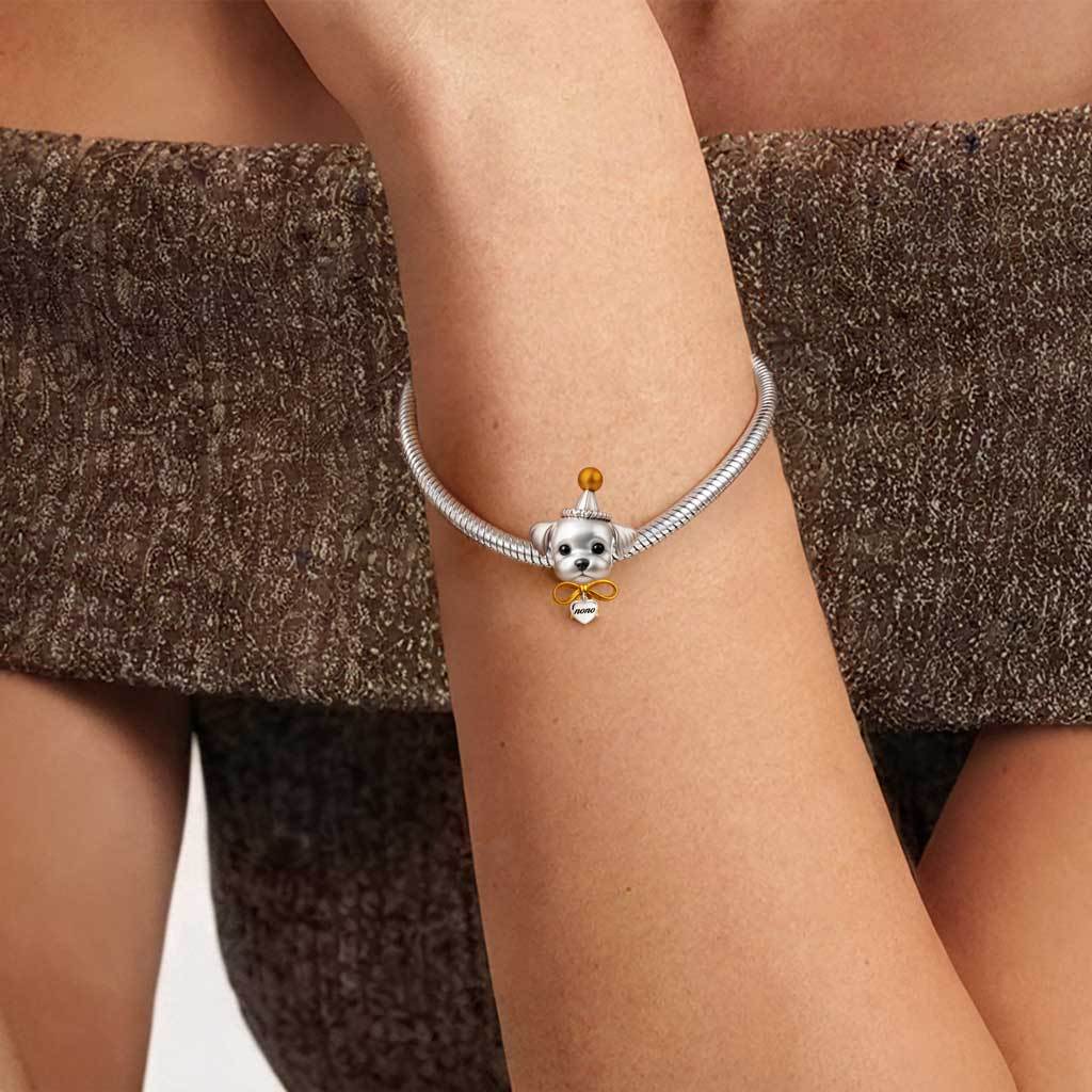 Engravable Puppy Charm image number 1