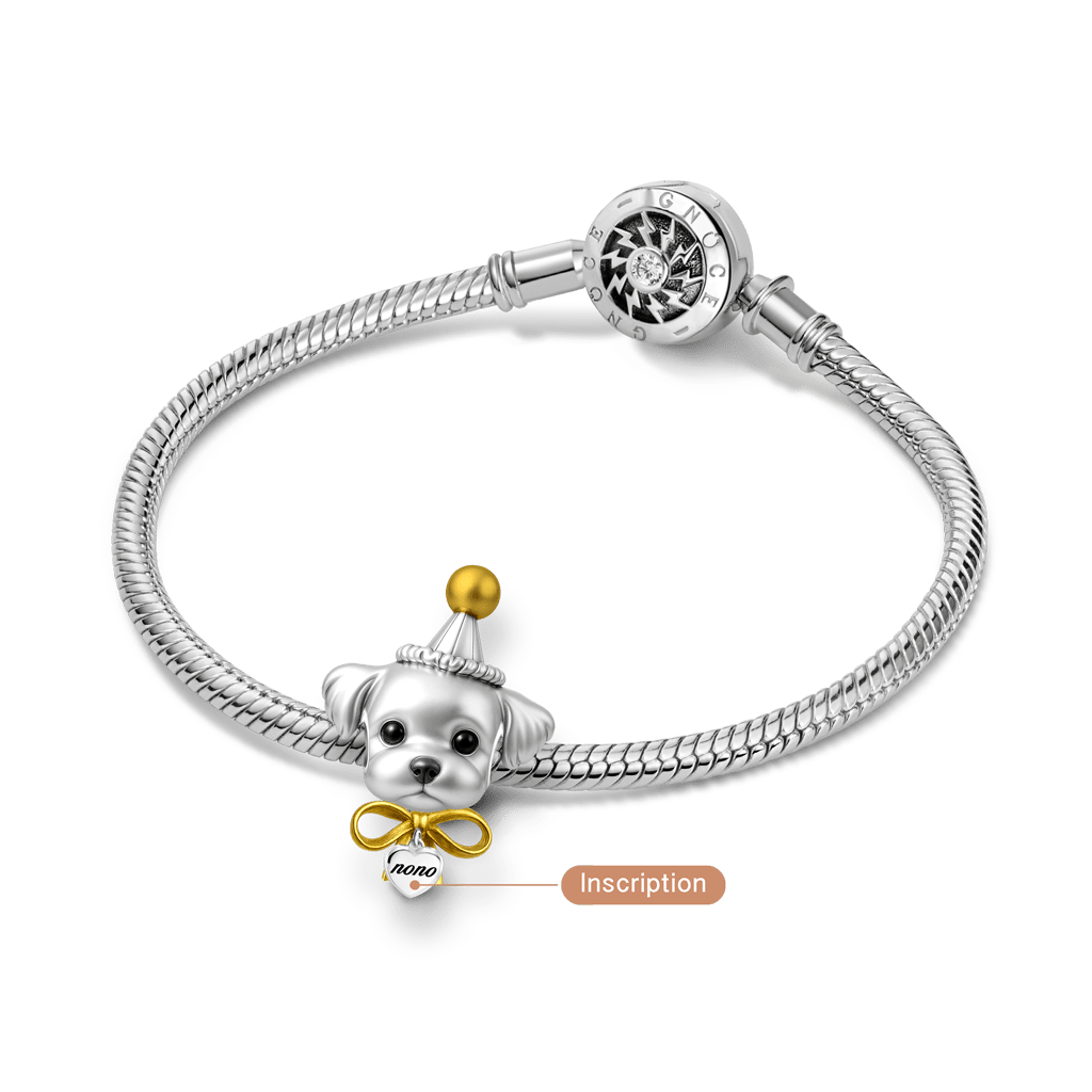 Engravable Puppy Charm image number 2