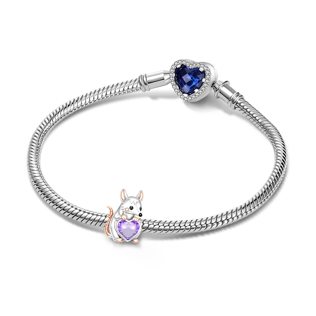 Opossum Birthstone Charm image number 2