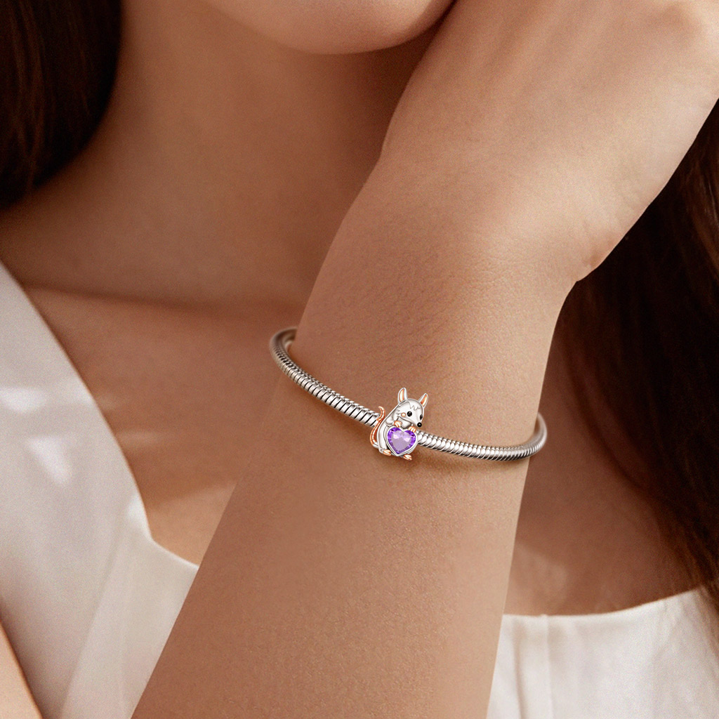 Opossum Birthstone Charm image number 1