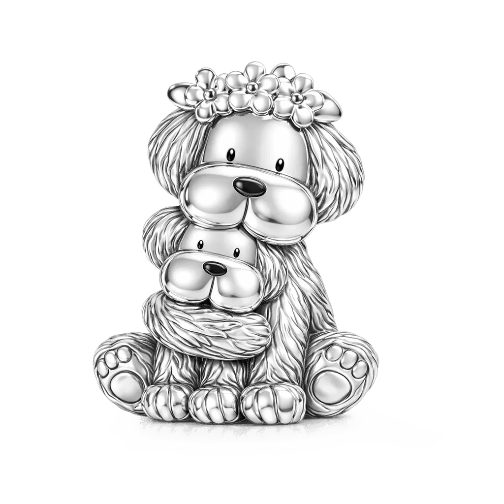 Dog Embraces Baby Charm image number 0