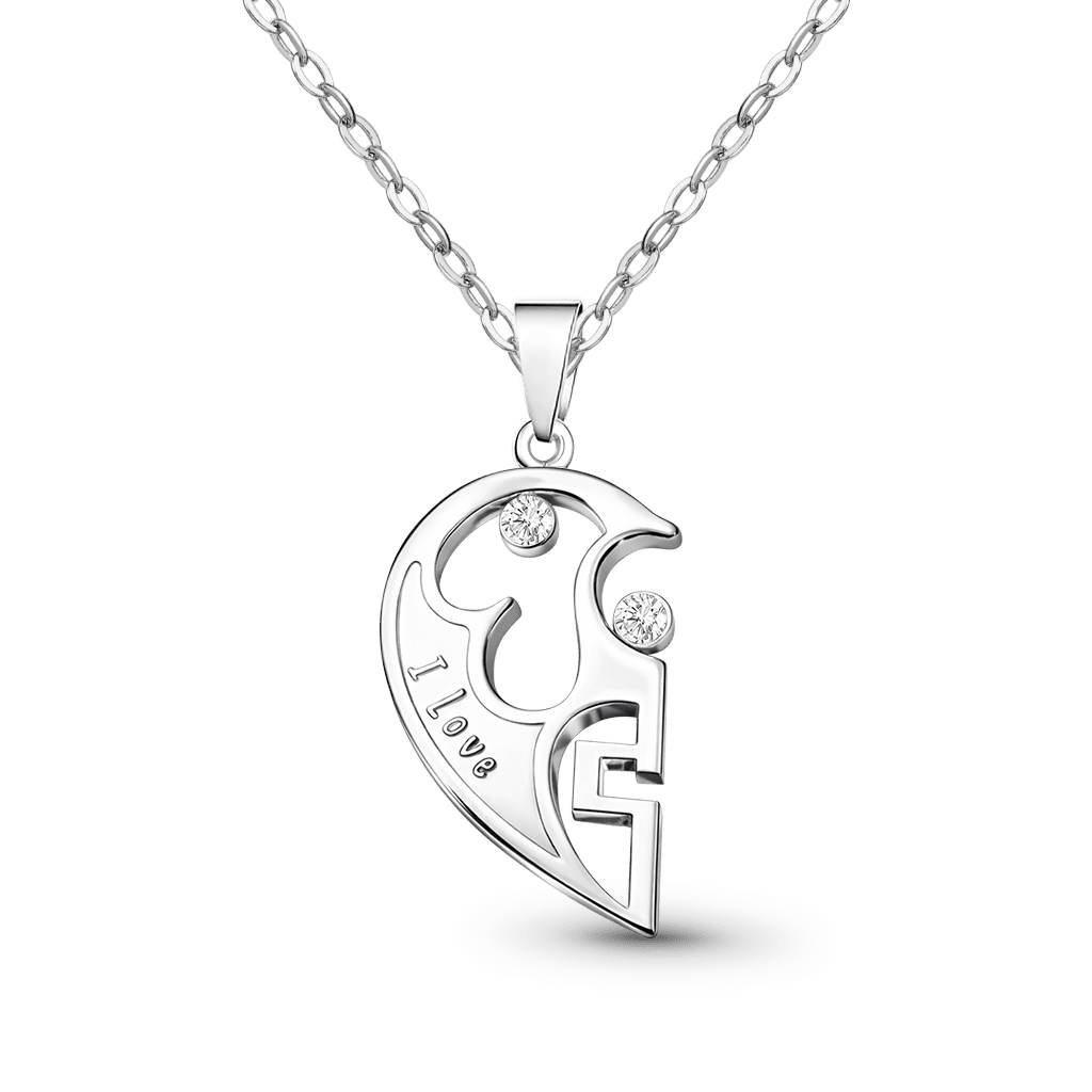 Heart Birthstone Necklace image number 0