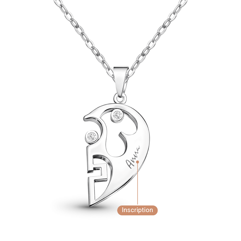 Heart Birthstone Necklace image number 4