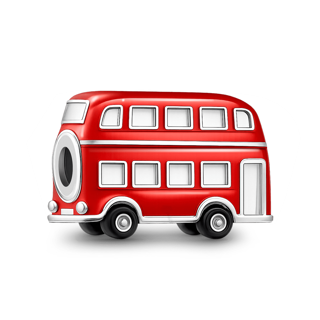 Red Double-Decker Bus Charm image number 4