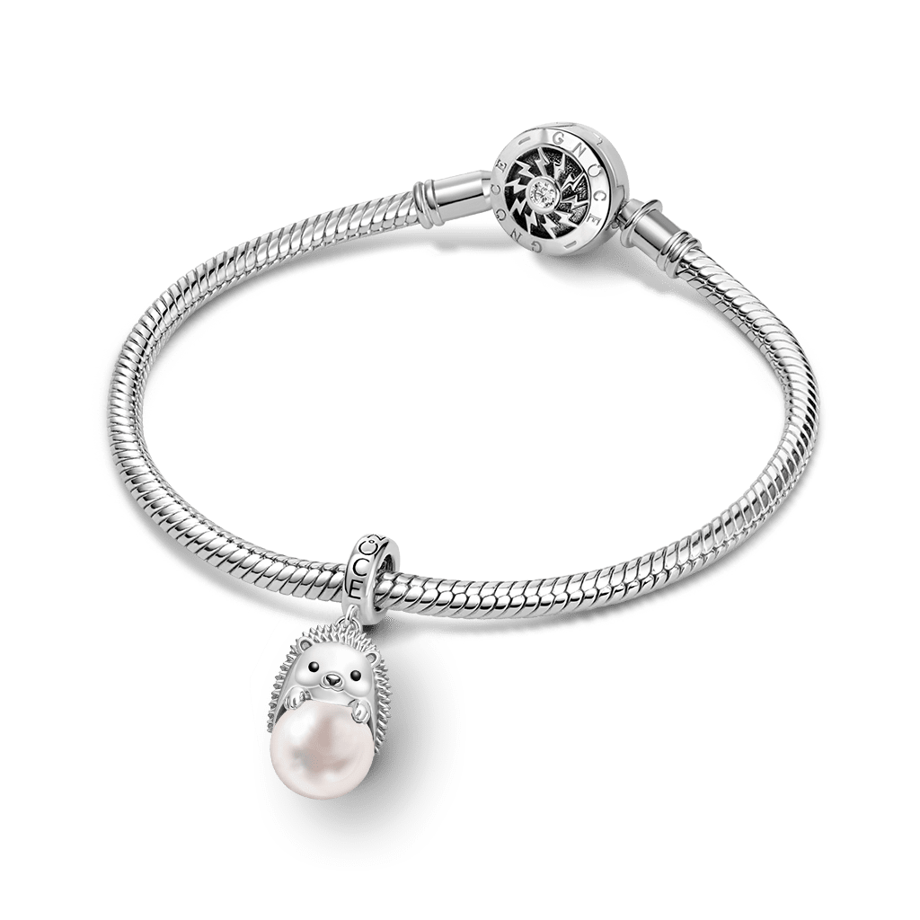 Hedgehog with Pearl Pendant image number 2