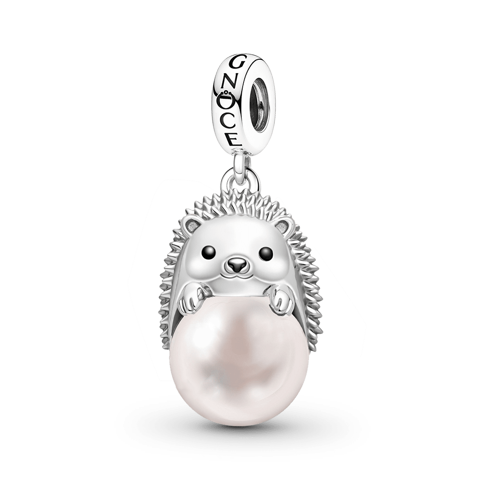 Hedgehog with Pearl Pendant image number 0