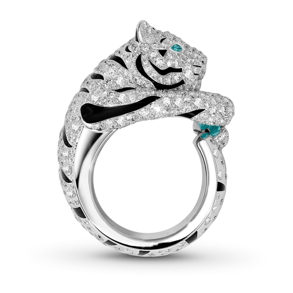 Tiger Moissanite Ring image number 4