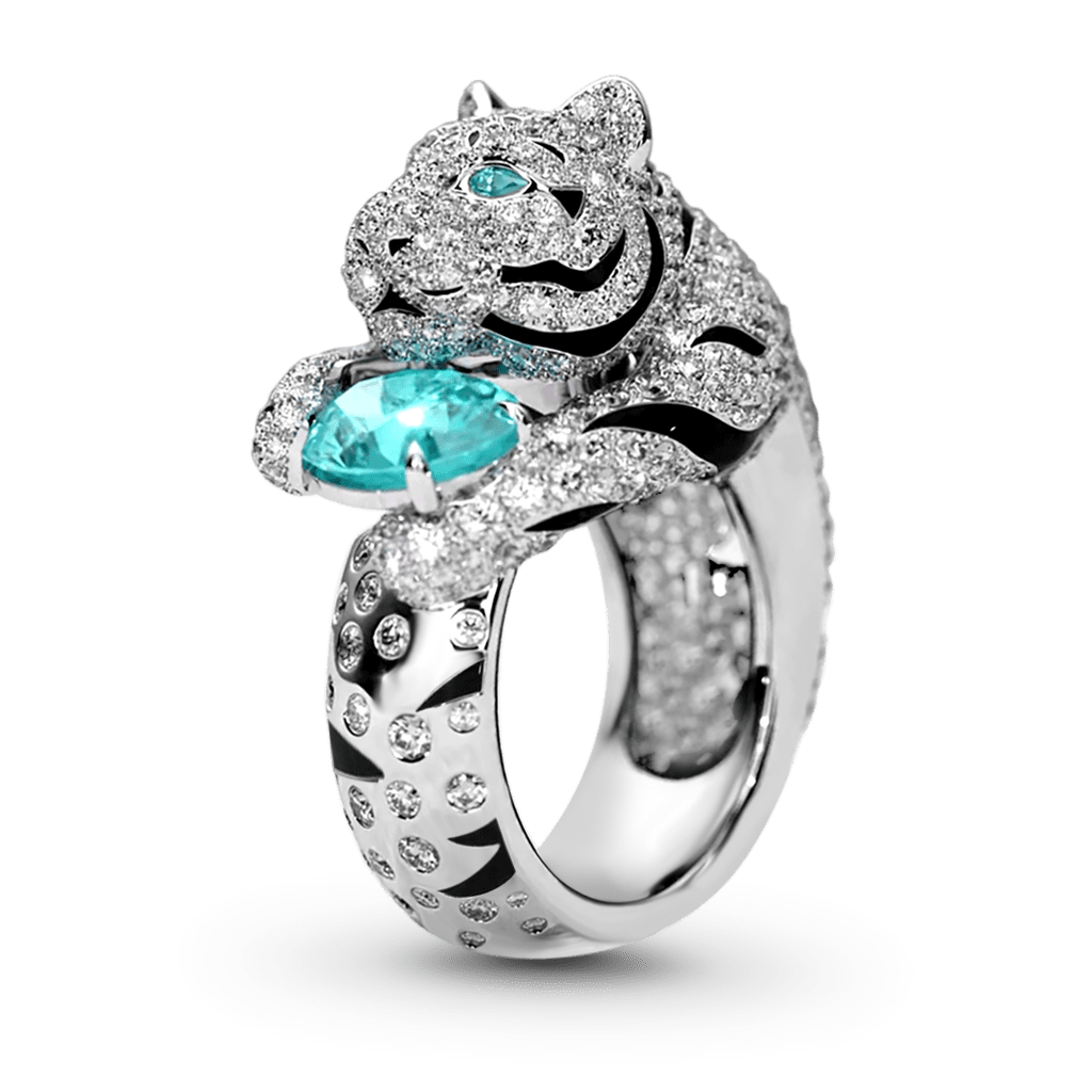 Tiger Moissanite Ring image number 0