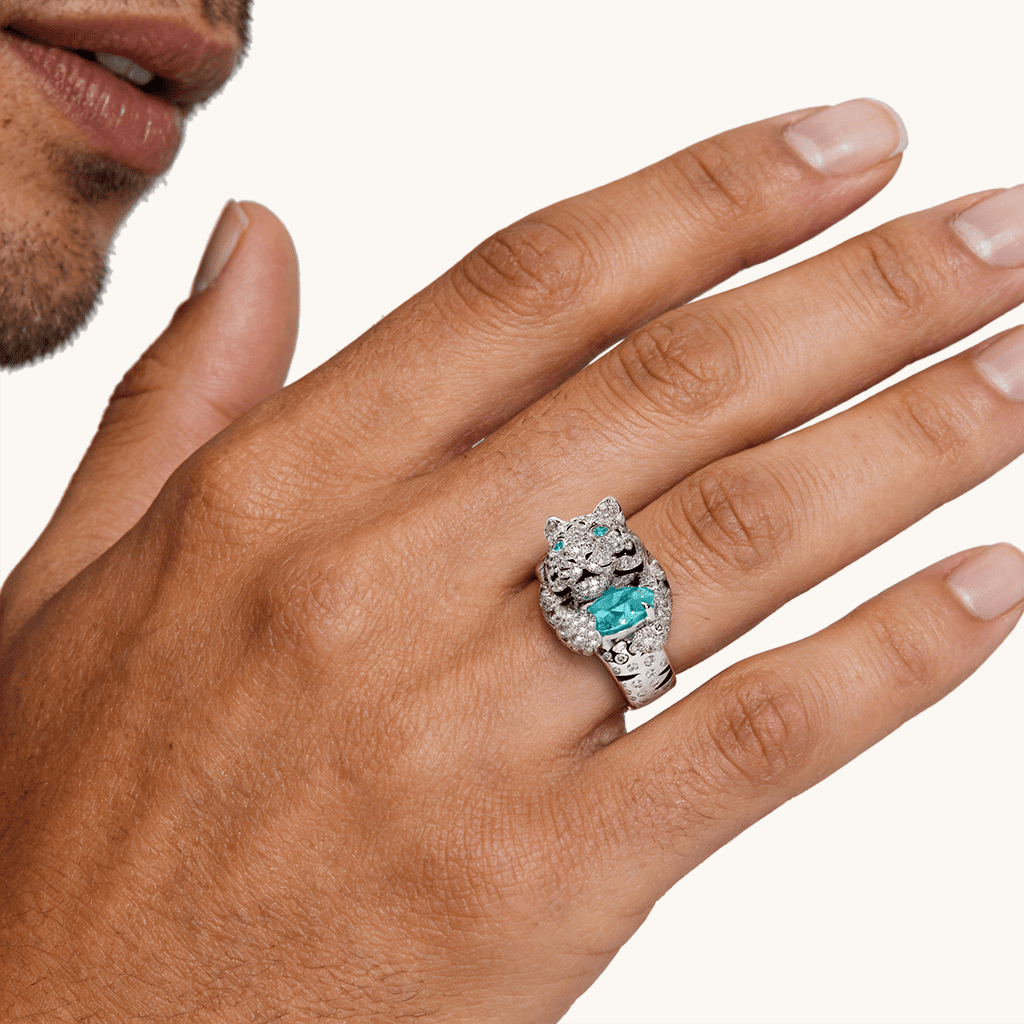 Tiger Moissanite Ring image number 2