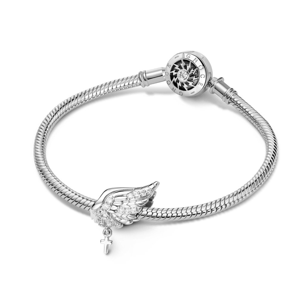 Angel Wing with Cross Charm image number 2