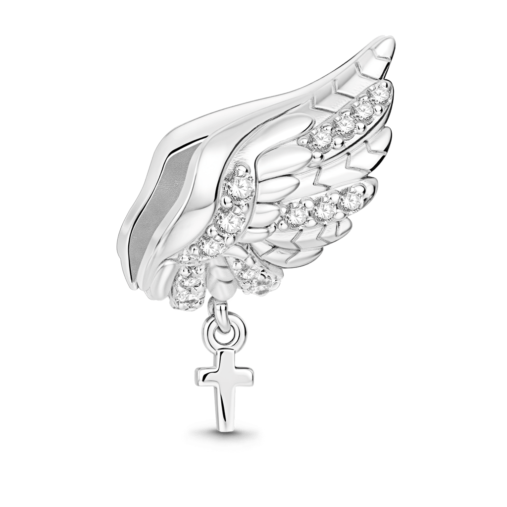 Angel Wing with Cross Charm image number 3