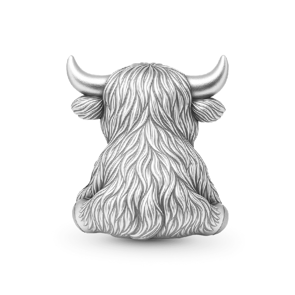 Highland Cow with Four Babies Charm image number 5