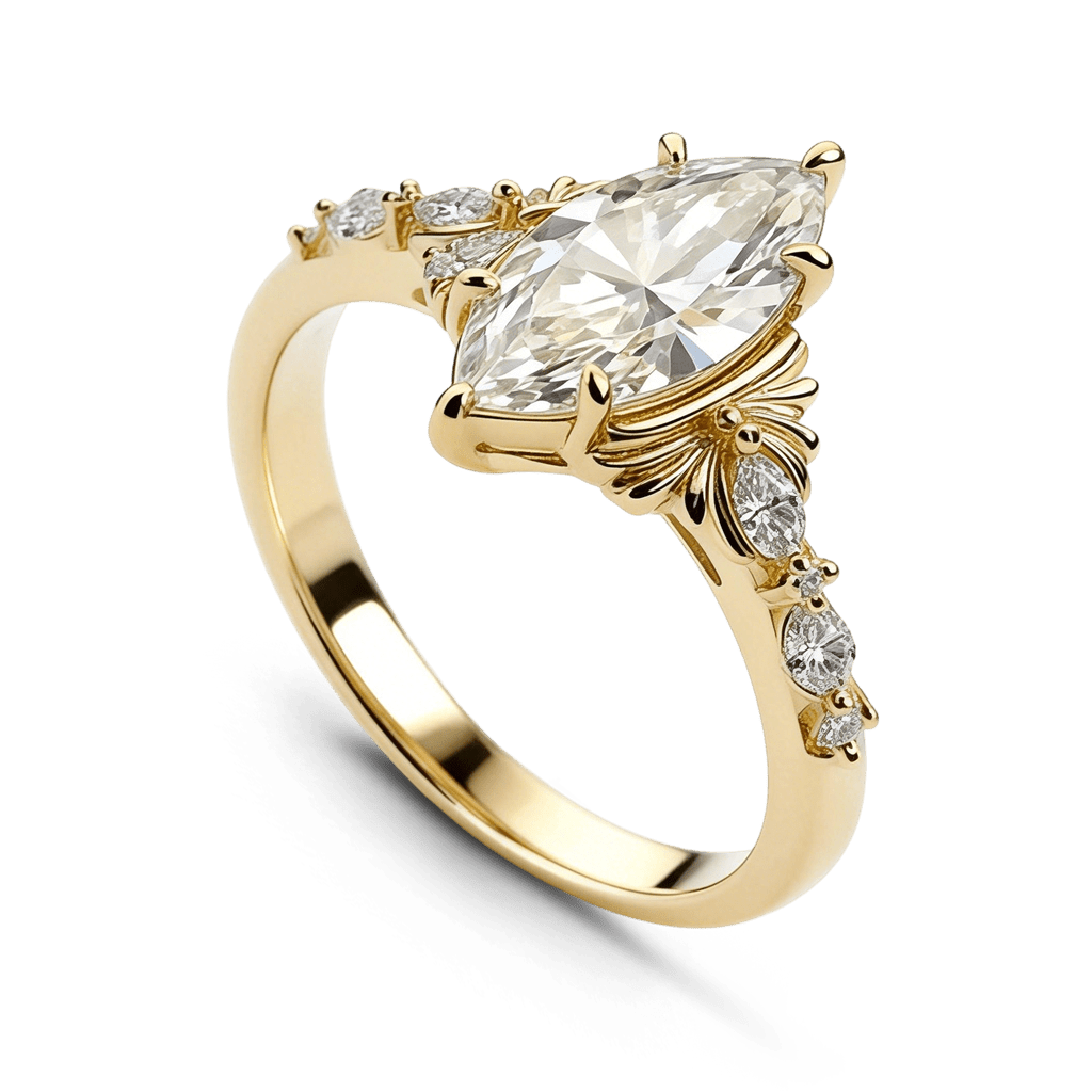 Filigree Marquise-cut Ring image number 3