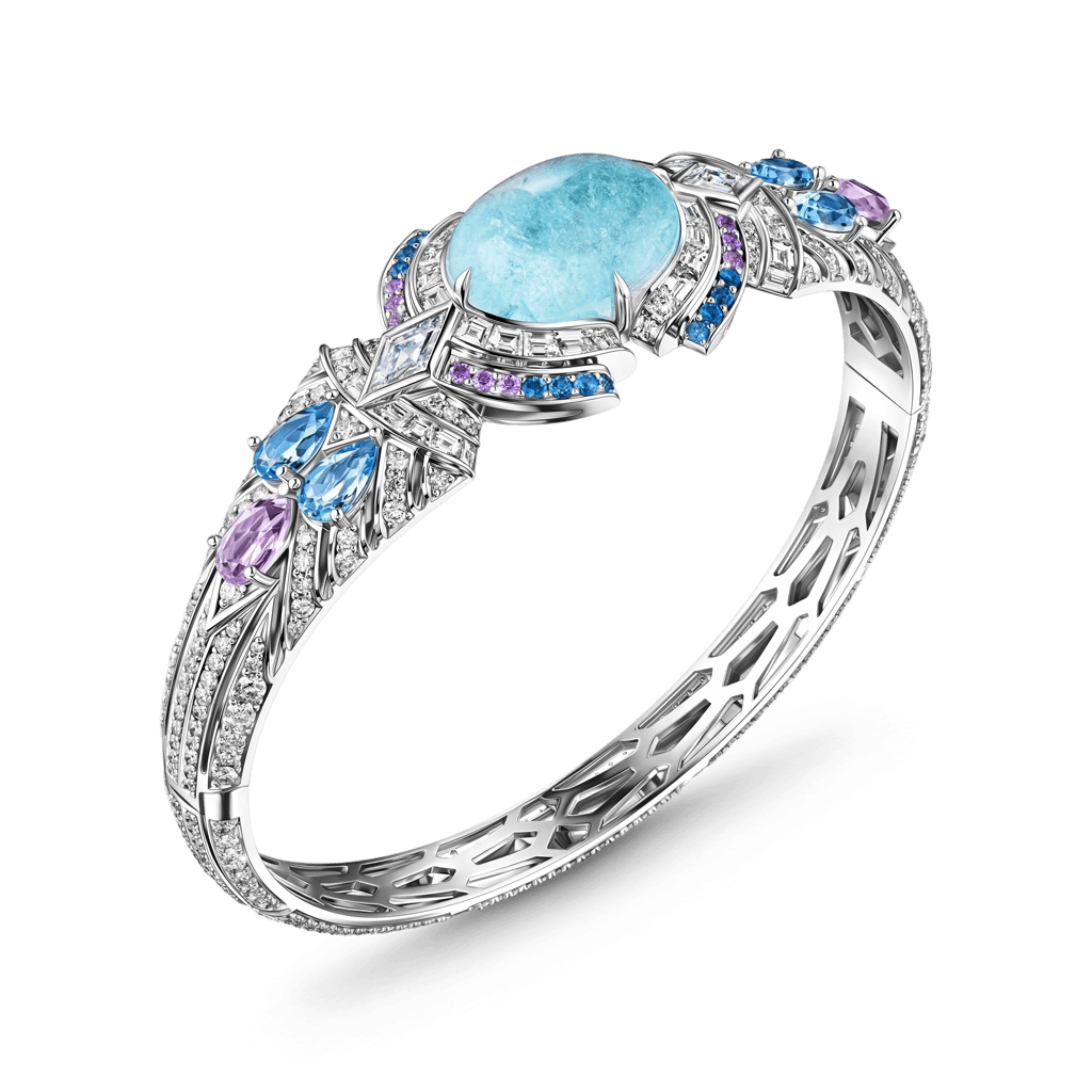 Multi-Blue Gemstone Ring image number 3