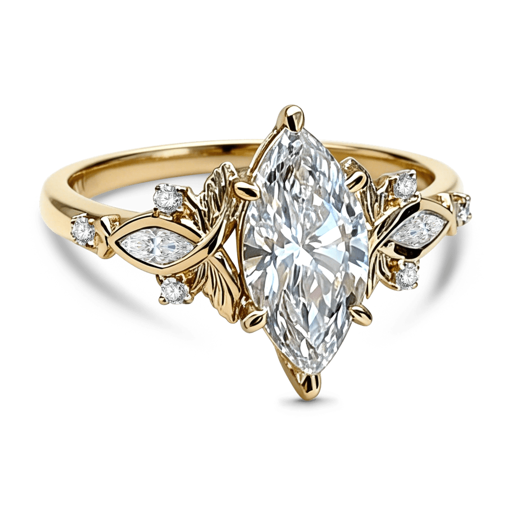 Marquise Cut Engagement Ring image number 3