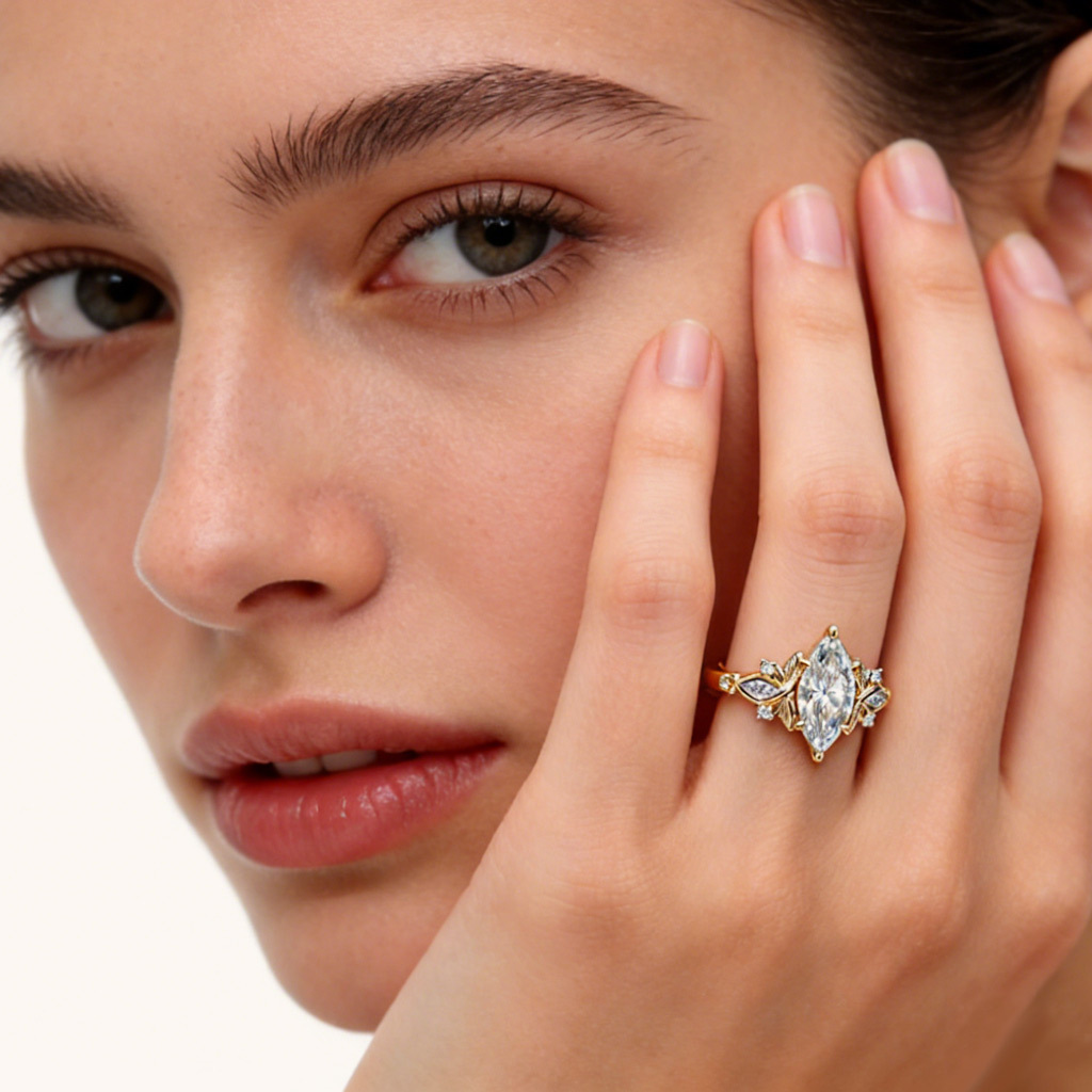 Marquise Cut Engagement Ring image number 2