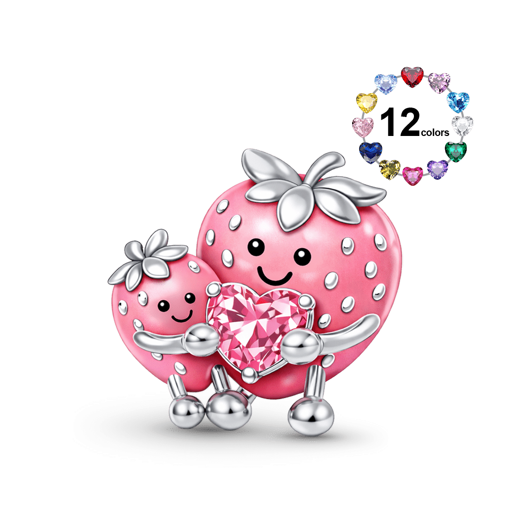 Strawberry Mom & Baby Charm image number 0