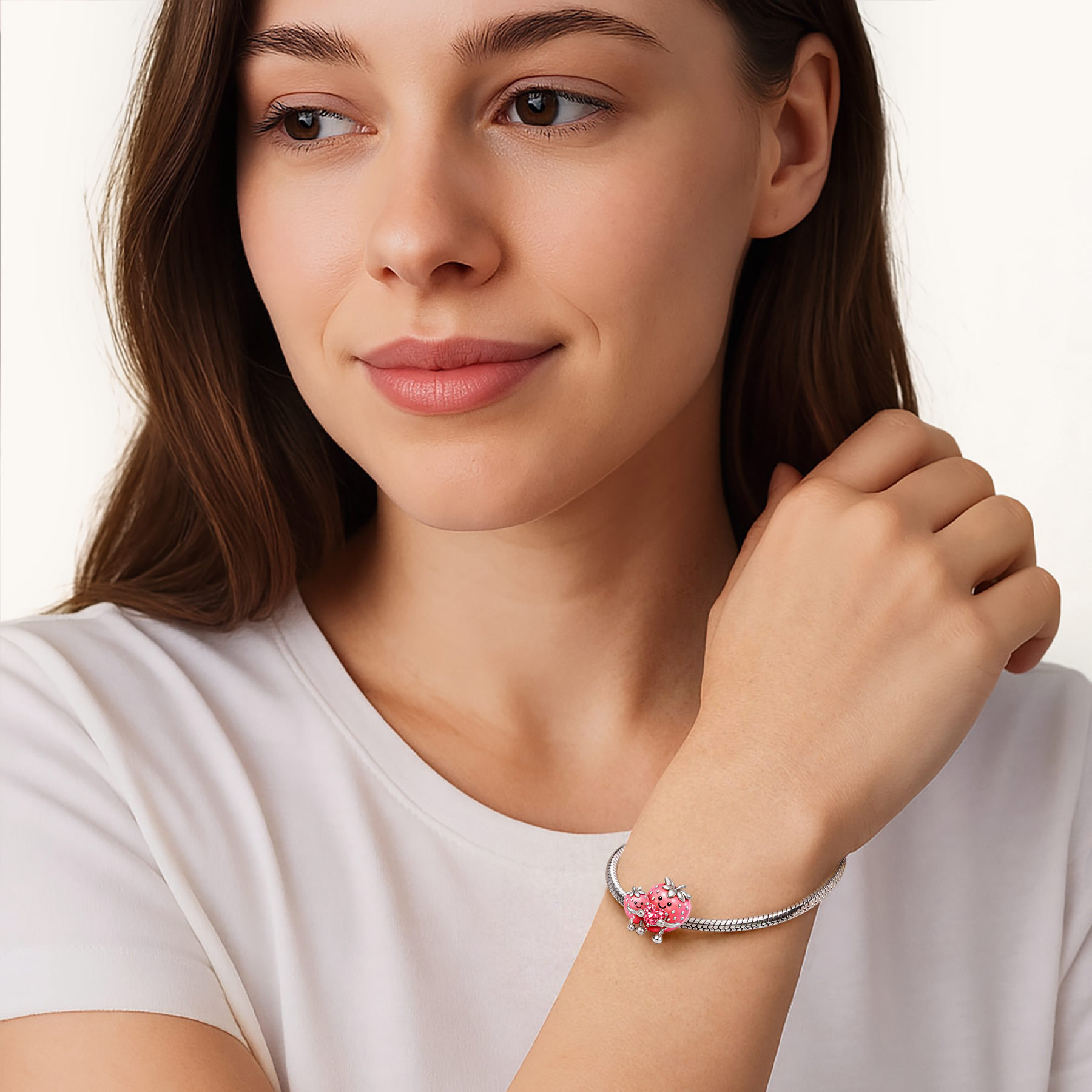 Strawberry Mom & Baby Charm image number 3