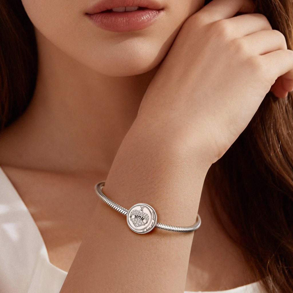 Mom Moon Photo Charm image number 3