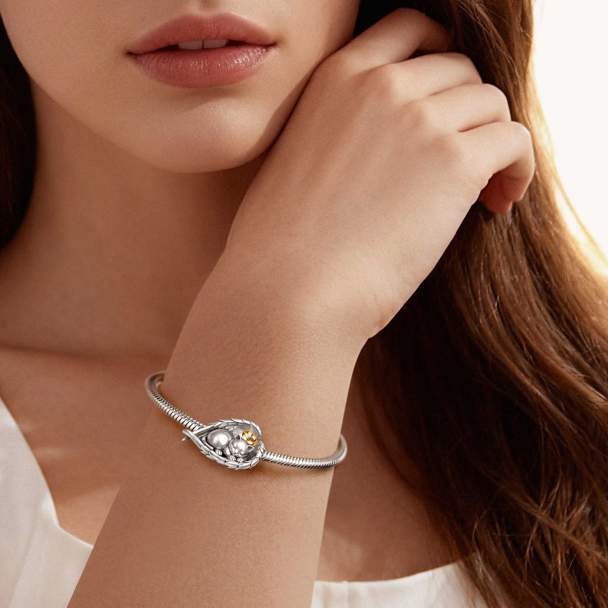 Pet Memorial Cat Charm image number 1