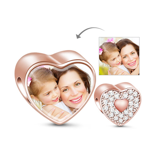 Sparkling Heart Photo Charm image number 0