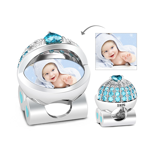 Blue Pram Photo Charm image number 0
