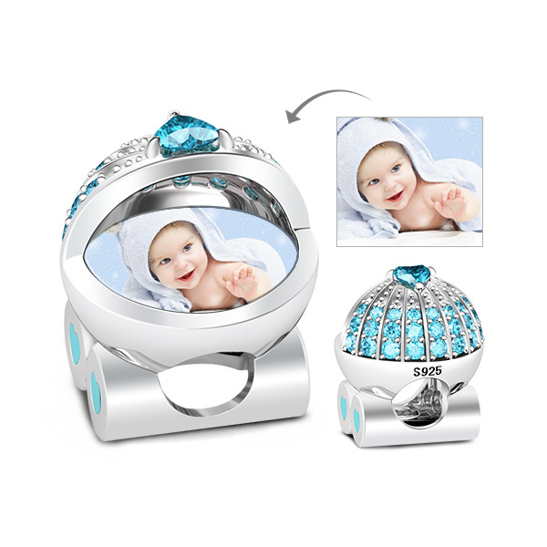 Blue Pram Photo Charm image number 0
