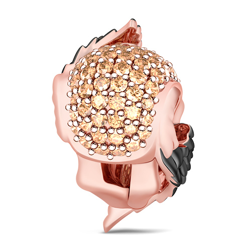 Skull with Angel Wings Charm image number 1