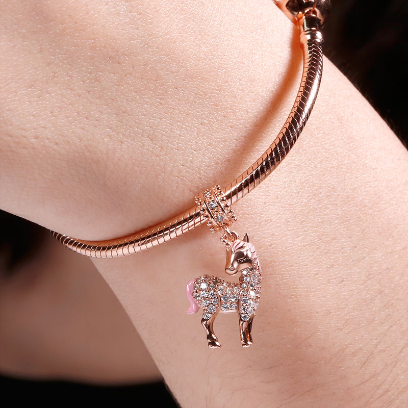 Pink Unicorn Pendant image number 2
