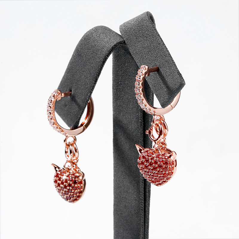 Devil Heart Earrings image number 2