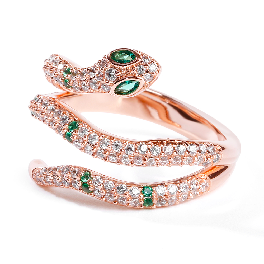 Rose Gold Snake Ring image number 0