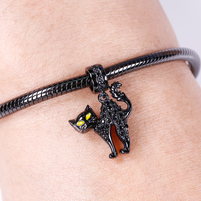 Naughty Black Cat Pendant image number 2