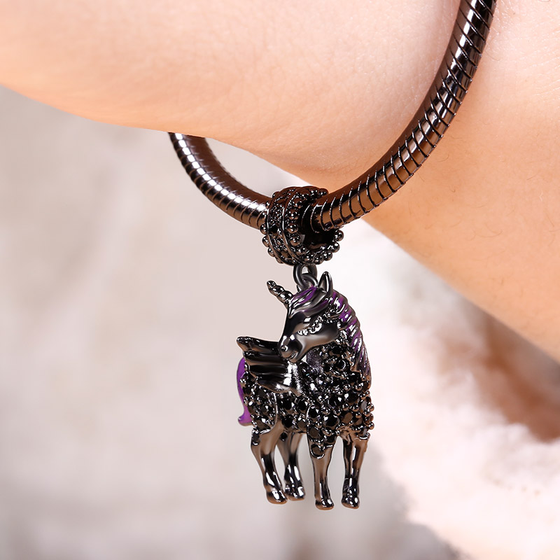 Black Unicorn Pendant image number 2